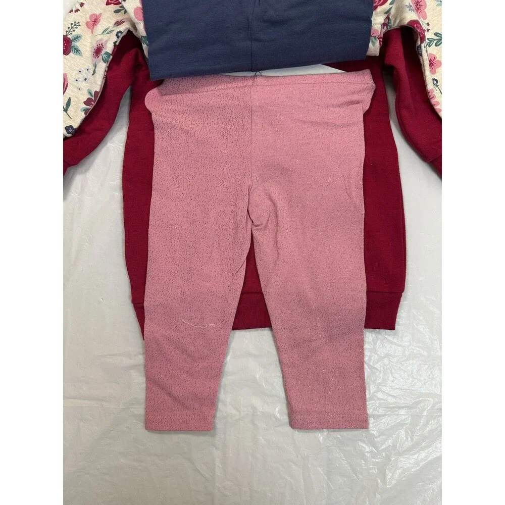 Koala Kids Pink Floral 4-Piece Set 12 Months Pink Flowers New With Tags